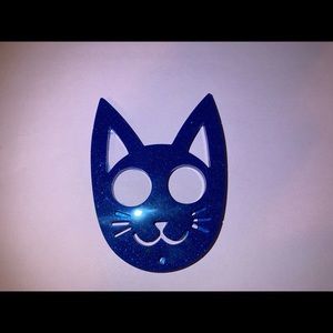 Resin self defense cat keychain included